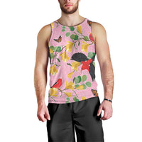 Aloha Hawaii Men Tank Top I'iwi on Mamane Pastel Pink LT7 - Polynesian Pride