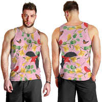 Aloha Hawaii Men Tank Top I'iwi on Mamane Pastel Pink LT7 - Polynesian Pride