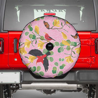 Aloha Hawaii Spare Tire Cover I'iwi on Mamane Pastel Pink LT7 - Polynesian Pride
