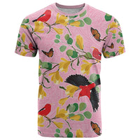 Aloha Hawaii T Shirt I'iwi on Mamane Pastel Pink LT7 Pink - Polynesian Pride