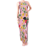 Aloha Hawaii Tank Maxi Dress I'iwi on Mamane Pastel Pink LT7 Women Pink - Polynesian Pride