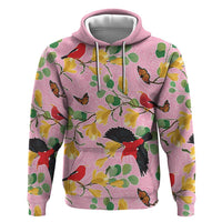 Aloha Hawaii Zip Hoodie I'iwi on Mamane Pastel Pink LT7 Pullover Hoodie Pink - Polynesian Pride