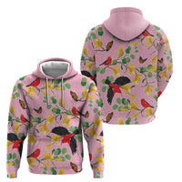 Aloha Hawaii Zip Hoodie I'iwi on Mamane Pastel Pink LT7 - Polynesian Pride