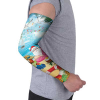 Have Yourself A Beachy Little Christmas Arm Sleeves with Santa Chilling LT7 - Polynesian Pride