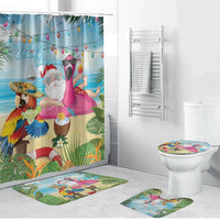 Have Yourself A Beachy Little Christmas Bathroom Set with Santa Chilling LT7 Bathroom Set (4 pcs) Colorful - Polynesian Pride