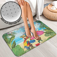 Have Yourself A Beachy Little Christmas Bathroom Set with Santa Chilling LT7 - Polynesian Pride