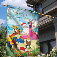 Have Yourself A Beachy Little Christmas Garden Flag with Santa Chilling LT7 - Polynesian Pride