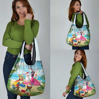Have Yourself A Beachy Little Christmas Grocery Bag with Santa Chilling LT7 - Polynesian Pride