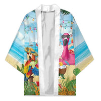 Have Yourself A Beachy Little Christmas Kimono with Santa Chilling LT7 Unisex Colorful - Polynesian Pride