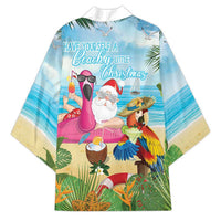 Have Yourself A Beachy Little Christmas Kimono with Santa Chilling LT7 - Polynesian Pride