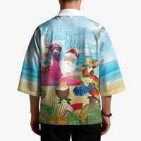 Have Yourself A Beachy Little Christmas Kimono with Santa Chilling LT7 - Polynesian Pride