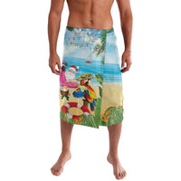 Have Yourself A Beachy Little Christmas Lavalava with Santa Chilling LT7 Colorful - Polynesian Pride