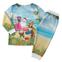 Have Yourself A Beachy Little Christmas Pajama Set with Santa Chilling LT7 - Polynesian Pride