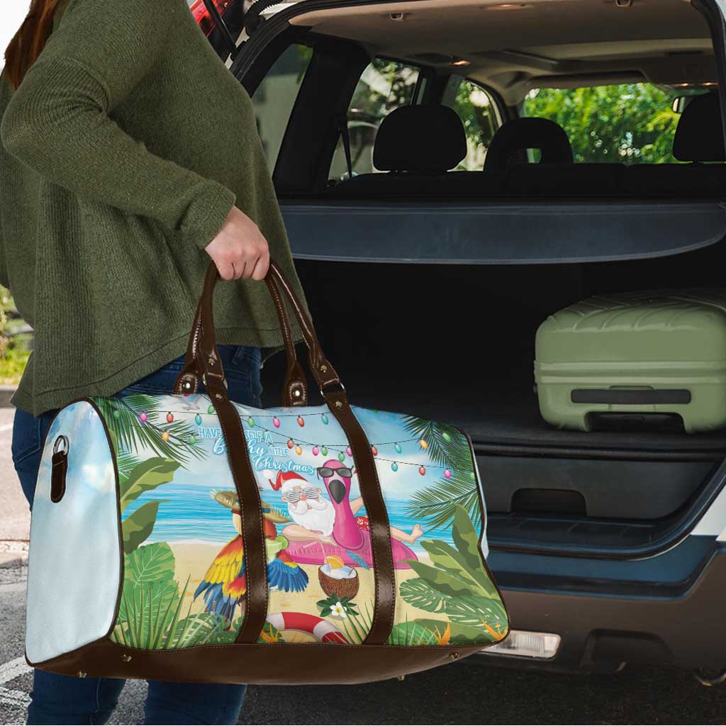 Have Yourself A Beachy Little Christmas Travel Bag with Santa Chilling LT7 - Polynesian Pride