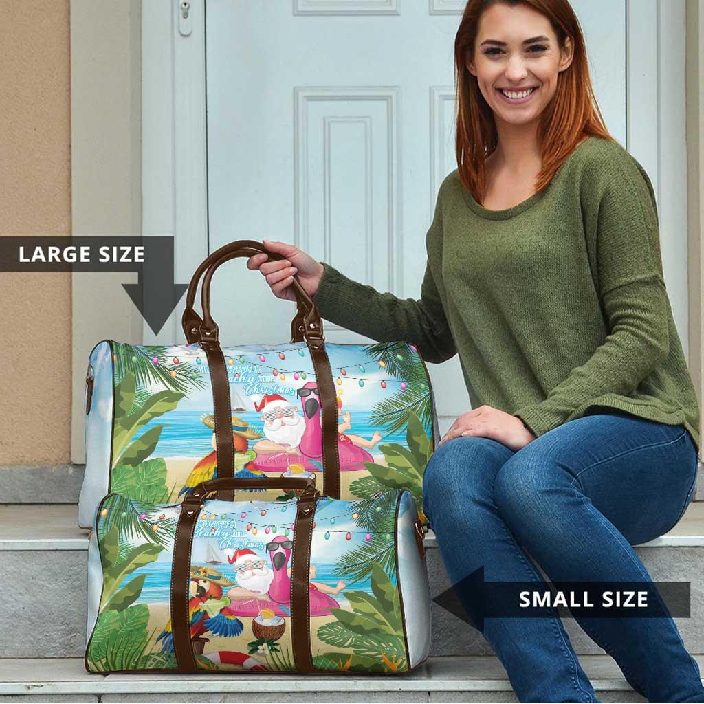 Have Yourself A Beachy Little Christmas Travel Bag with Santa Chilling LT7 - Polynesian Pride