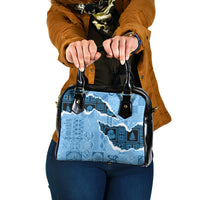 Bula Fiji Tapa Mix Christmas Shoulder Handbag Vintage Style LT7 One Size Turquoise - Polynesian Pride