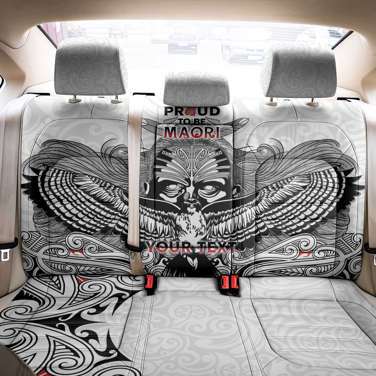 Aotearoa Personalized Back Car Seat Cover Proud To Be Maori LT7 - Polynesian Pride