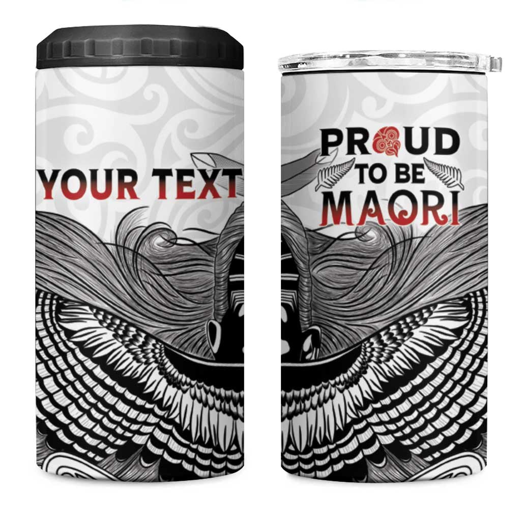 Aotearoa Personalized 4 in 1 Can Cooler Tumbler Proud To Be Maori LT7 One Size: 16 oz White - Polynesian Pride