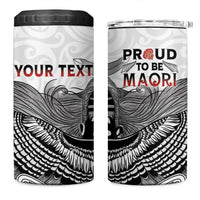 Aotearoa Personalized 4 in 1 Can Cooler Tumbler Proud To Be Maori LT7 One Size: 16 oz White - Polynesian Pride