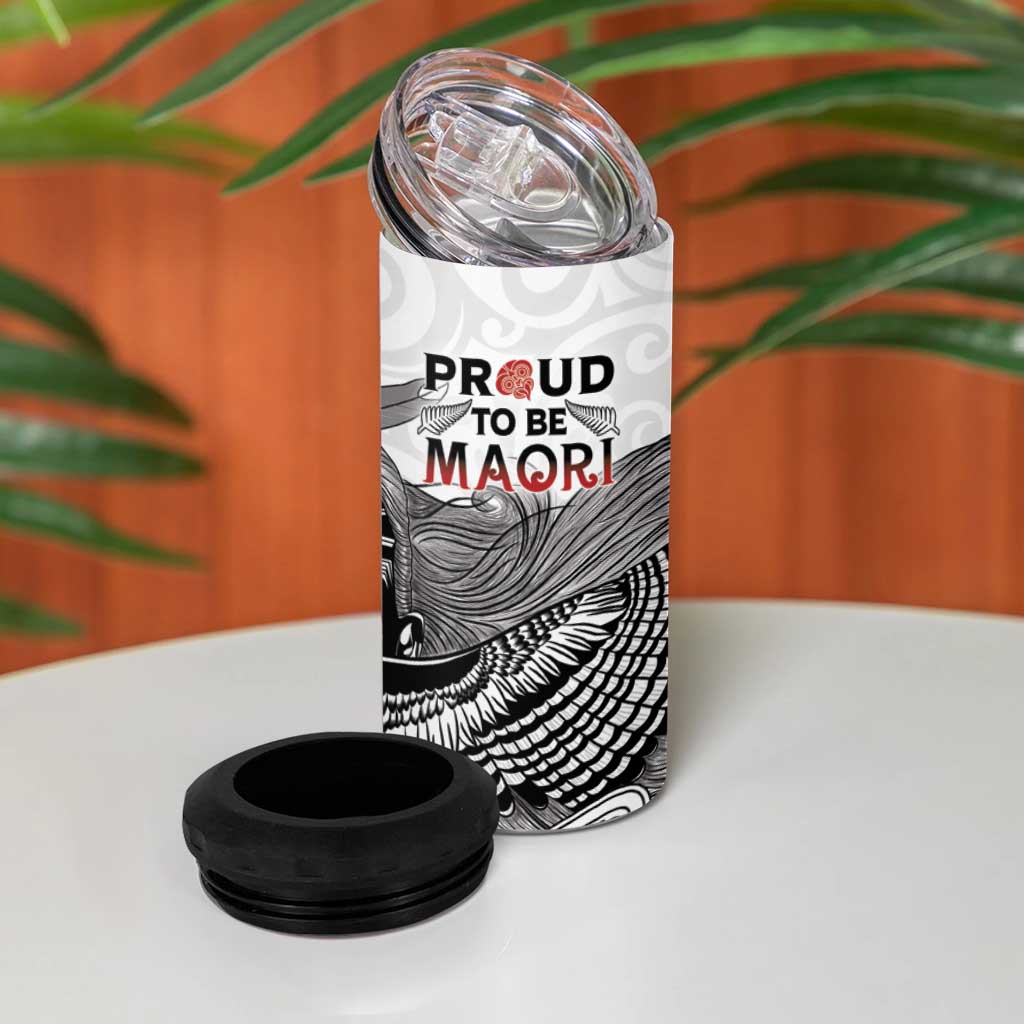 Aotearoa Personalized 4 in 1 Can Cooler Tumbler Proud To Be Maori LT7 - Polynesian Pride