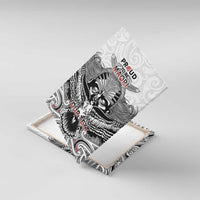 Aotearoa Personalized Canvas Wall Art Proud To Be Maori LT7 With Frame White - Polynesian Pride