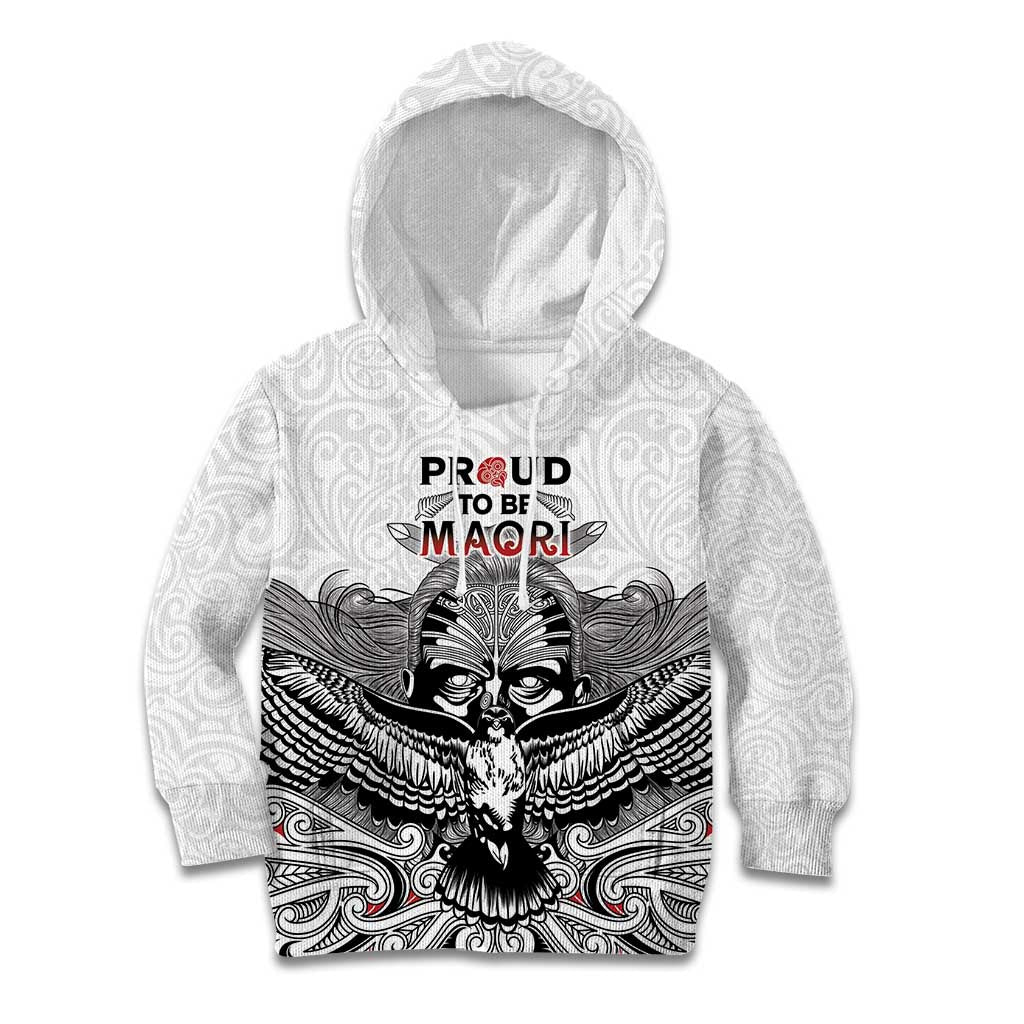 Aotearoa Personalized Kid Hoodie Proud To Be Maori LT7 Hoodie White - Polynesian Pride