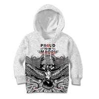 Aotearoa Personalized Kid Hoodie Proud To Be Maori LT7 Hoodie White - Polynesian Pride