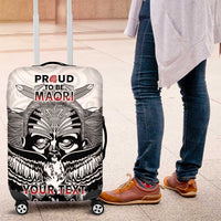 Aotearoa Personalized Luggage Cover Proud To Be Maori LT7 White - Polynesian Pride