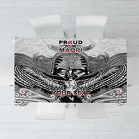 Aotearoa Personalized Tablecloth Proud To Be Maori LT7 White - Polynesian Pride