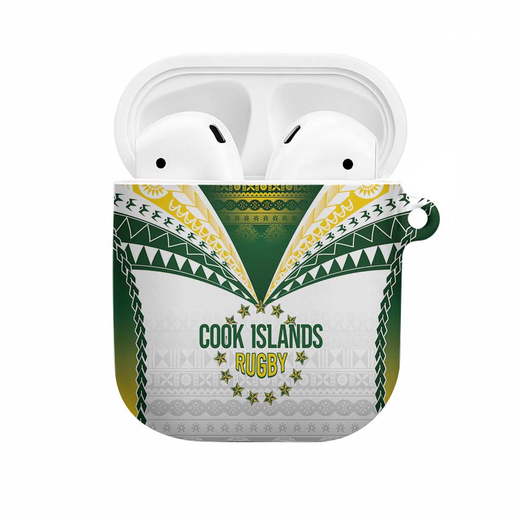 Cook Islands Rugby AirPods Case Kuki's Aitu Champions LT7 Colorful - Polynesian Pride