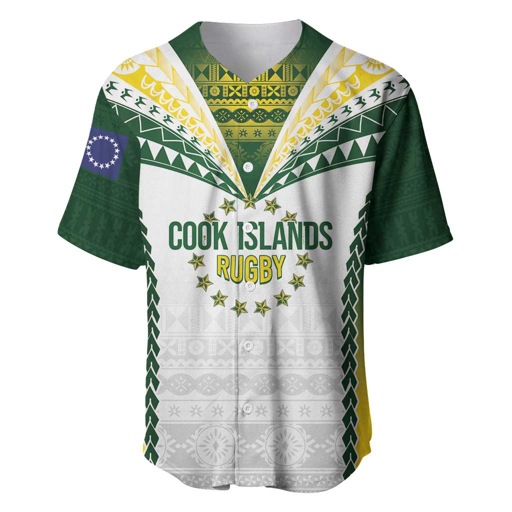Cook Islands Rugby Custom Baseball Jersey Kuki's Aitu Champions LT7 Colorful - Polynesian Pride