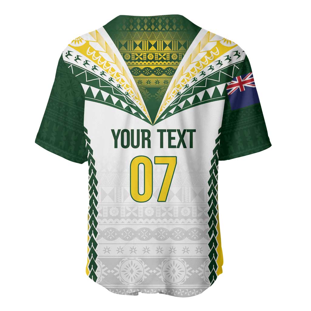 Cook Islands Rugby Custom Baseball Jersey Kuki's Aitu Champions LT7 - Polynesian Pride