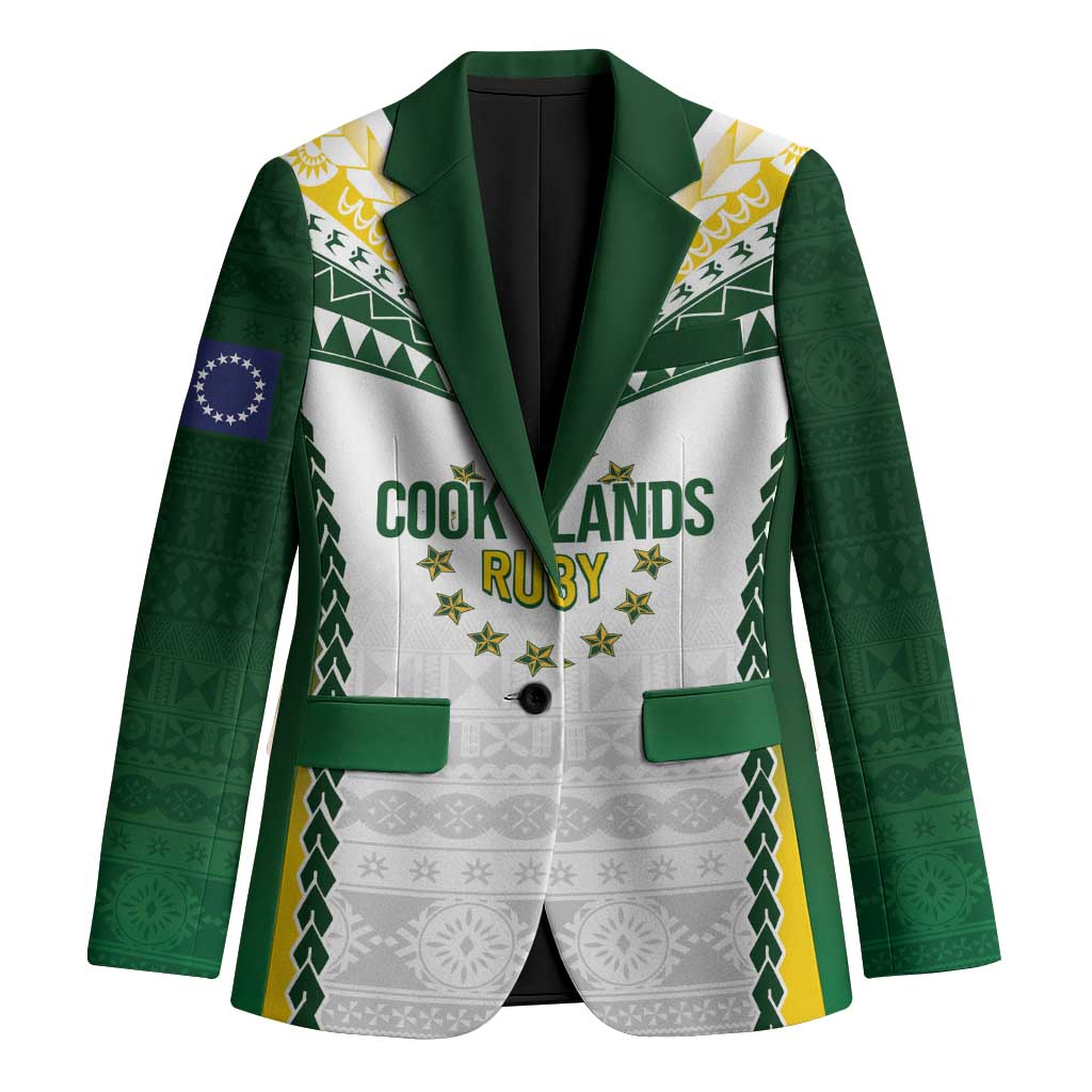 Cook Islands Rugby Custom Blazer Kuki's Aitu Champions LT7 Unisex Colorful - Polynesian Pride