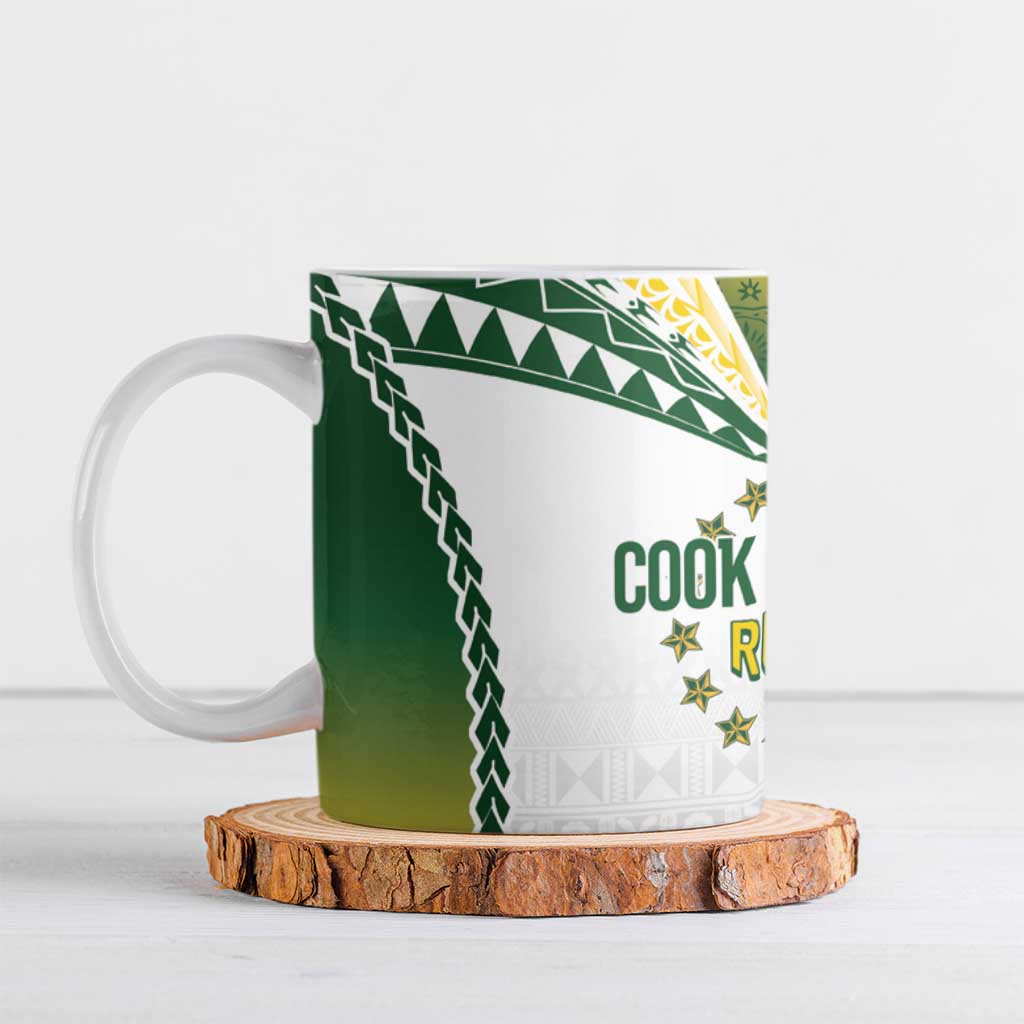 Cook Islands Rugby Ceramic Mug Kuki's Aitu Champions LT7 Colorful - Polynesian Pride