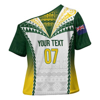 Cook Islands Rugby Custom Cross Shoulder Shirt Kuki's Aitu Champions LT7 - Polynesian Pride