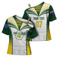Cook Islands Rugby Custom Cross Shoulder Shirt Kuki's Aitu Champions LT7 - Polynesian Pride