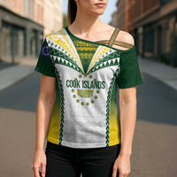 Cook Islands Rugby Custom Cross Shoulder Shirt Kuki's Aitu Champions LT7 - Polynesian Pride