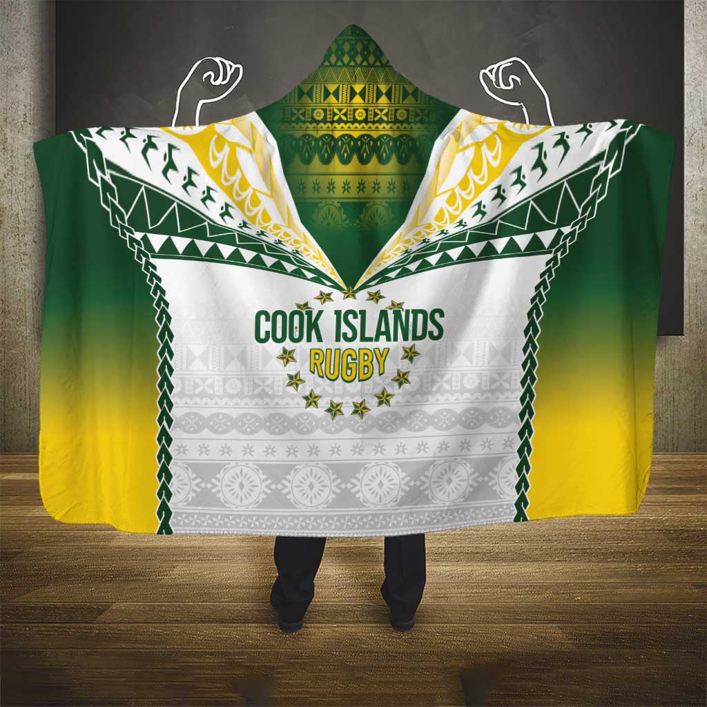 Cook Islands Rugby Hooded Blanket Kuki's Aitu Champions LT7 - Polynesian Pride