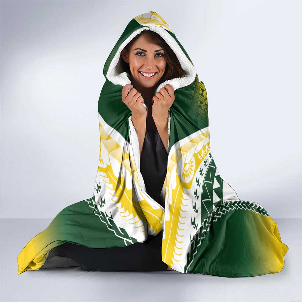 Cook Islands Rugby Hooded Blanket Kuki's Aitu Champions LT7 - Polynesian Pride