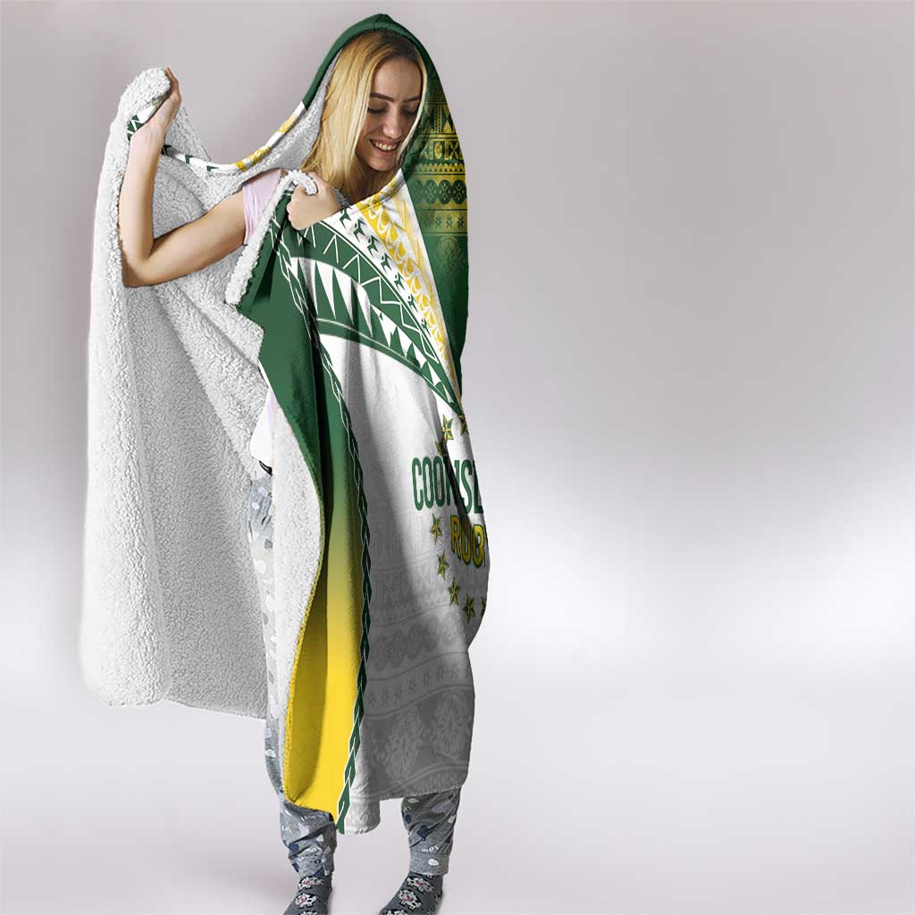 Cook Islands Rugby Hooded Blanket Kuki's Aitu Champions LT7 - Polynesian Pride