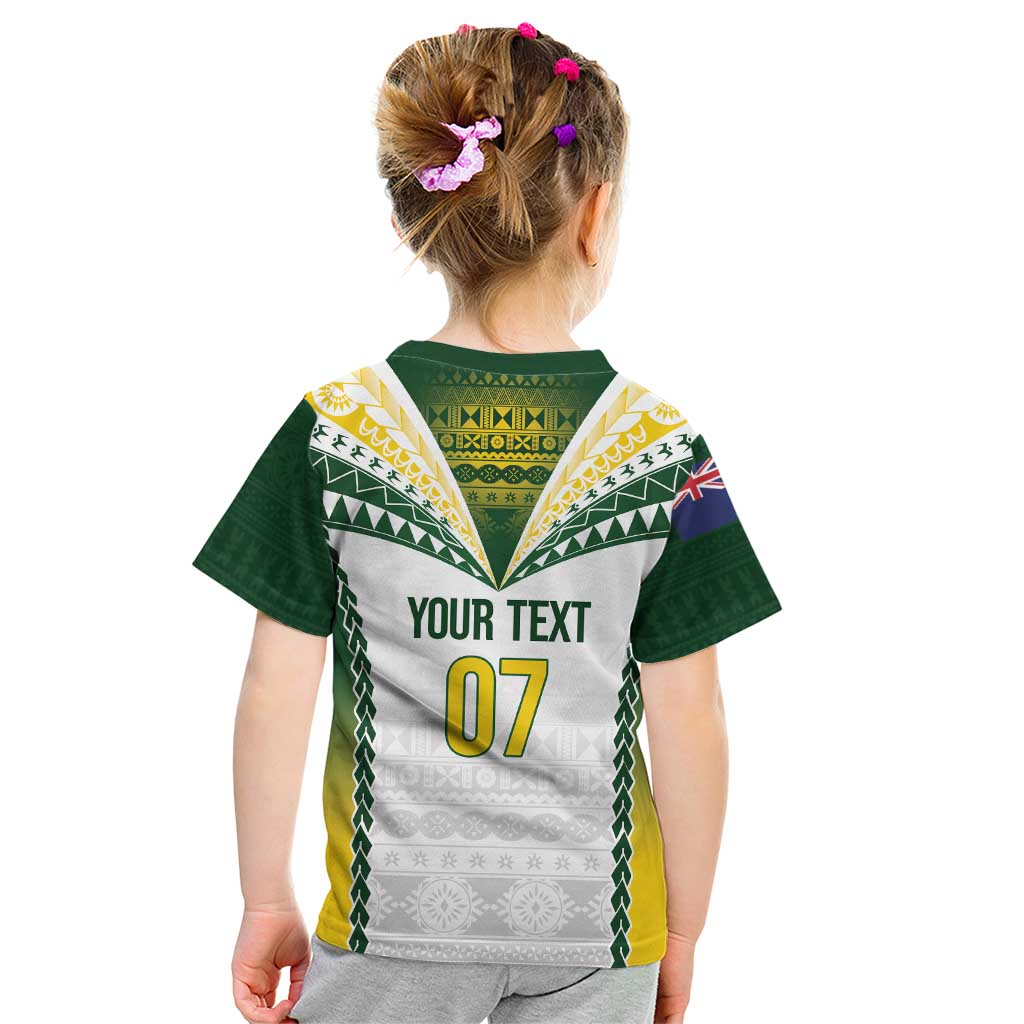 Cook Islands Rugby Custom Kid T Shirt Kuki's Aitu Champions LT7 - Polynesian Pride