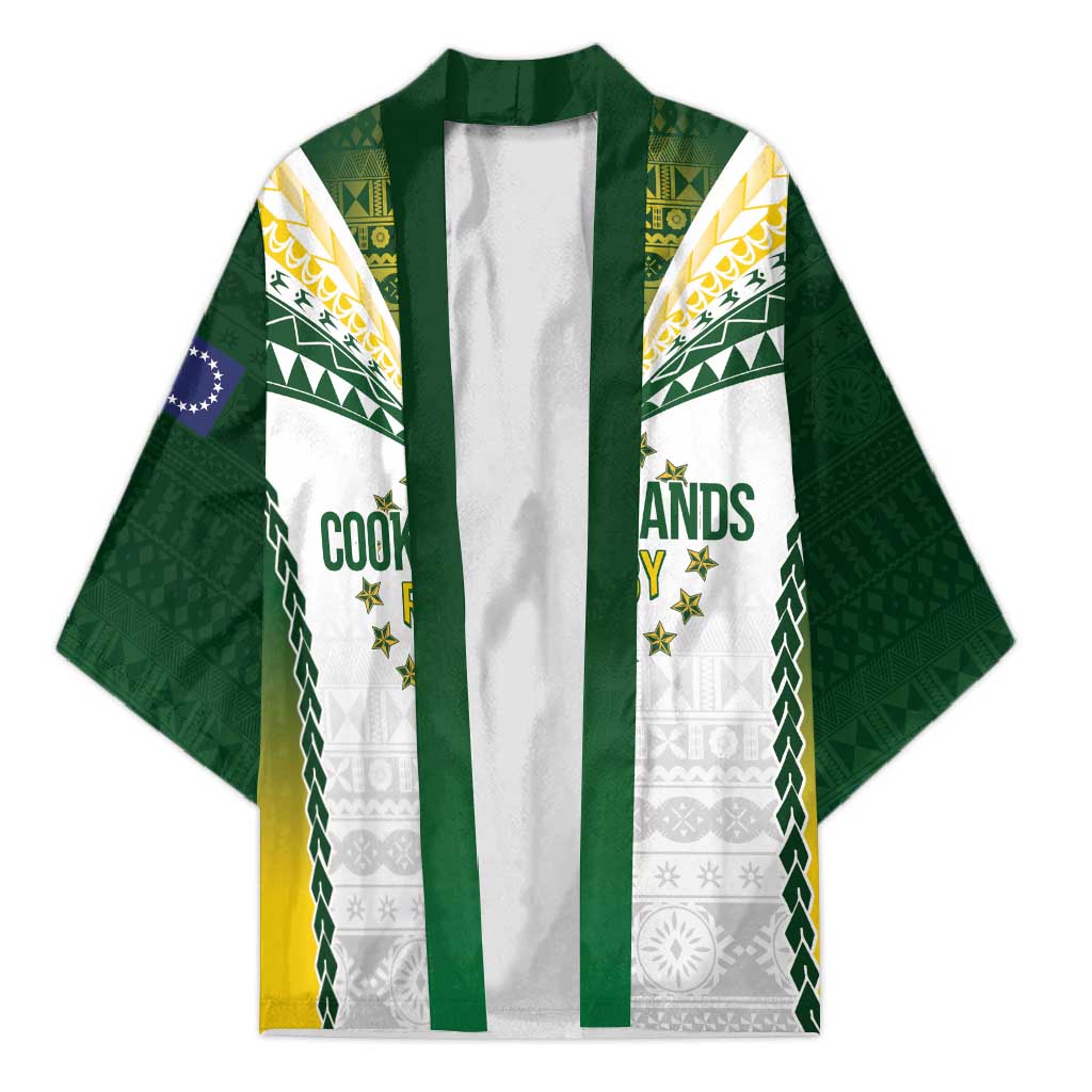Cook Islands Rugby Custom Kimono Kuki's Aitu Champions LT7 Unisex Colorful - Polynesian Pride