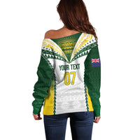 Cook Islands Rugby Custom Off Shoulder Sweater Kuki's Aitu Champions LT7 - Polynesian Pride