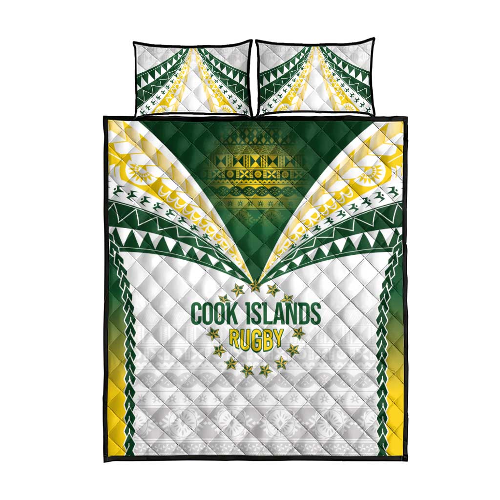 Cook Islands Rugby Quilt Bed Set Kuki's Aitu Champions LT7 - Polynesian Pride