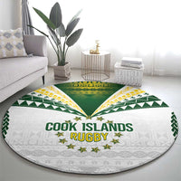 Cook Islands Rugby Round Carpet Kuki's Aitu Champions LT7 - Polynesian Pride