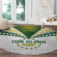 Cook Islands Rugby Round Carpet Kuki's Aitu Champions LT7 - Polynesian Pride
