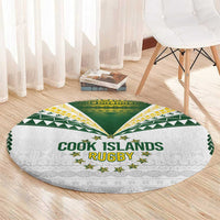 Cook Islands Rugby Round Carpet Kuki's Aitu Champions LT7 - Polynesian Pride