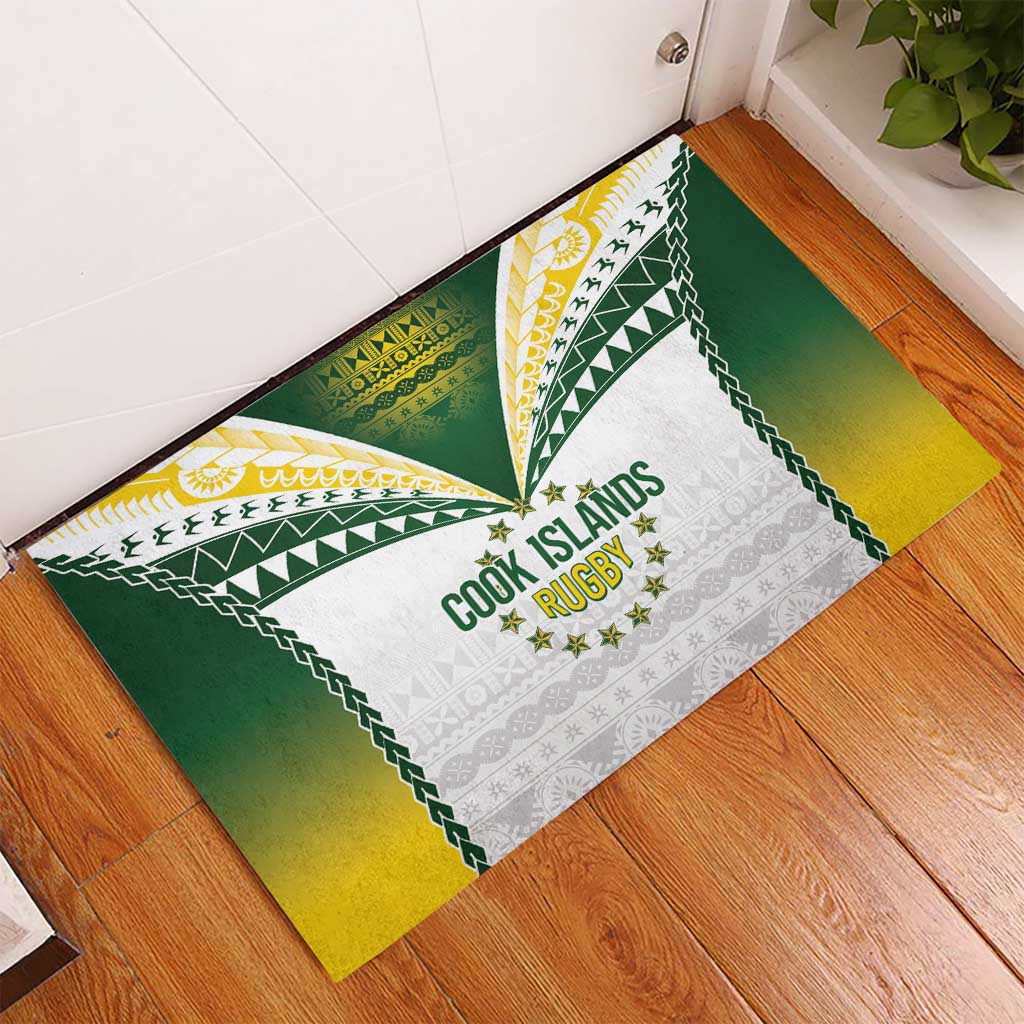 Cook Islands Rugby Rubber Doormat Kuki's Aitu Champions LT7 - Polynesian Pride