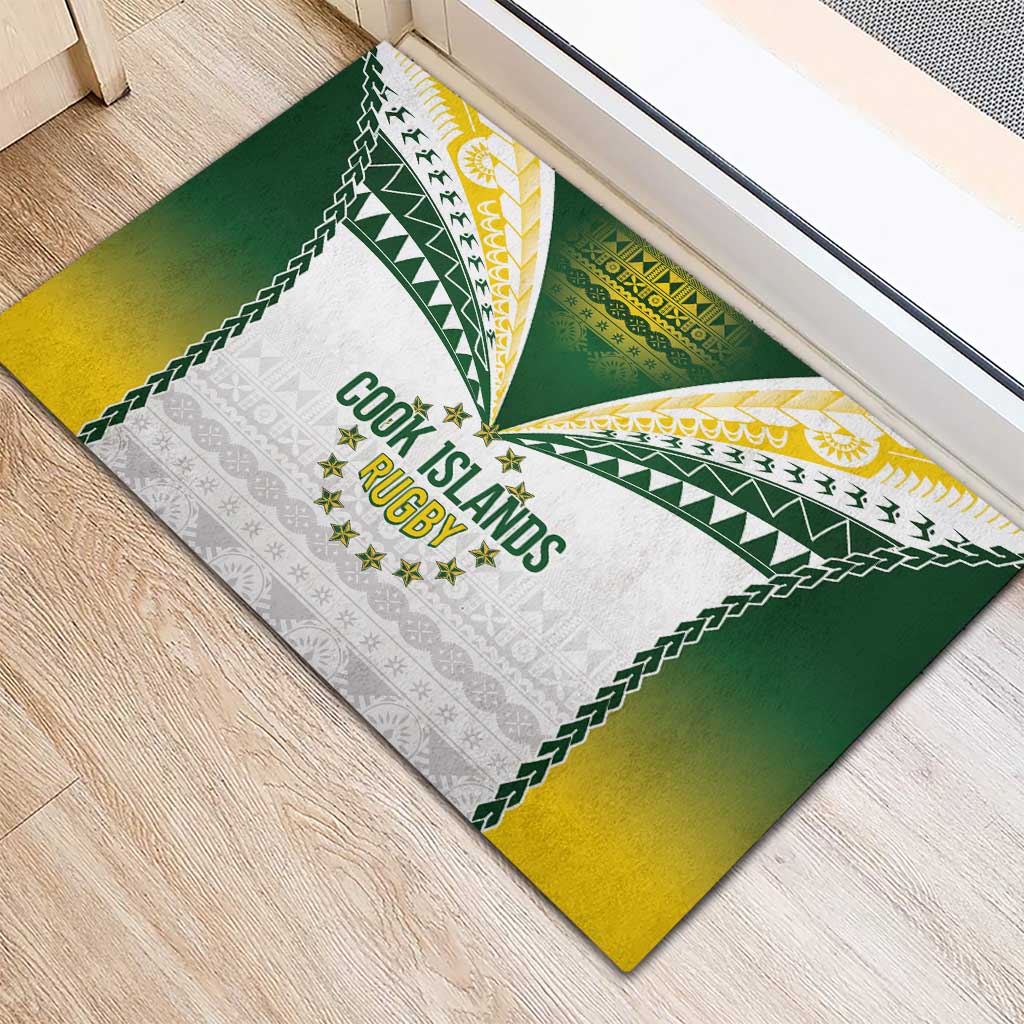 Cook Islands Rugby Rubber Doormat Kuki's Aitu Champions LT7 - Polynesian Pride