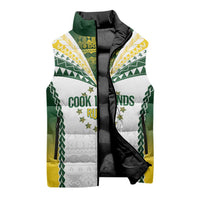 Cook Islands Rugby Custom Sleeveless Puffer Jacket Kuki's Aitu Champions LT7 - Polynesian Pride